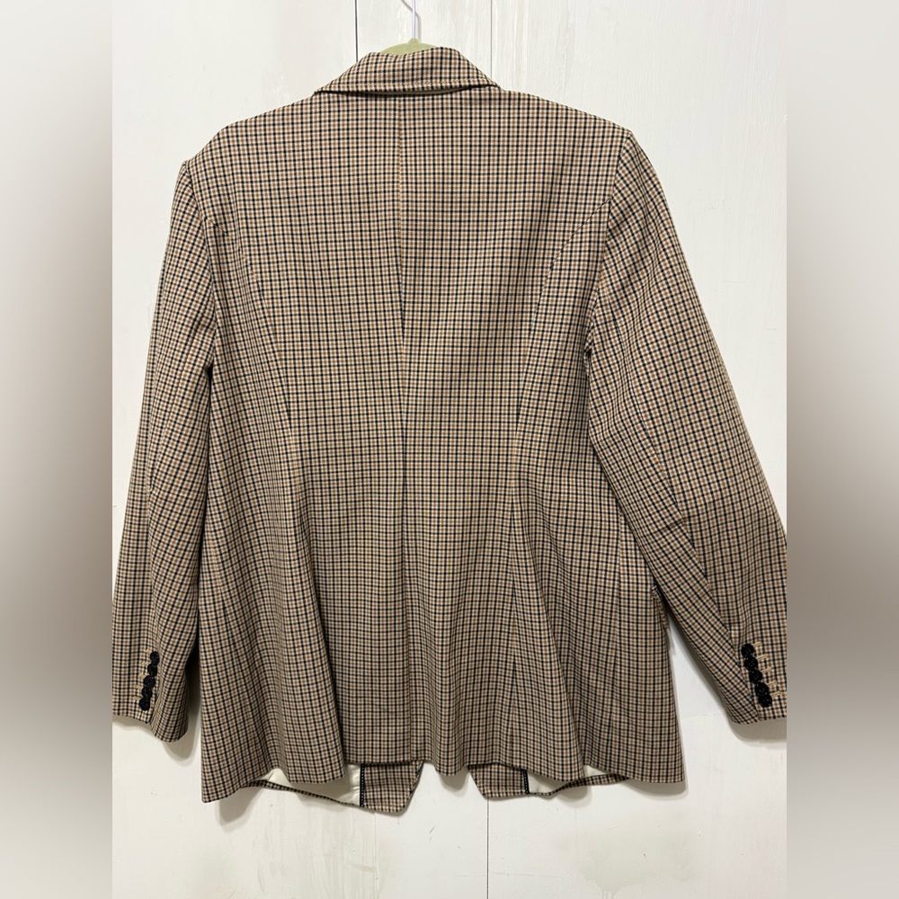 Banana Republic Double-Breasted Plaid Blazer NWT - Picture 12 of 13